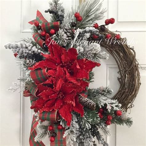 30 Rustic Christmas Wreath Ideas On A Budget Christmas Wreath