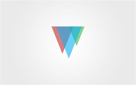 Red Blue And Green Triangle Logo Minimalism Triangle Abstract Hd