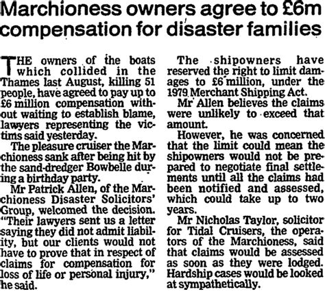 Marchioness Disaster 25th Anniversary How The Guardian Reported The