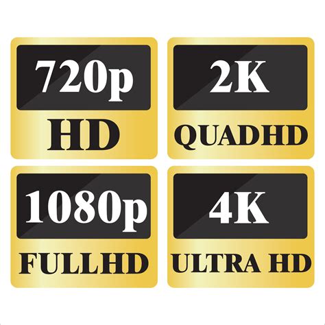 4k Ultrahd 2k Quadhd 1080 Fullhd And 720 Hd Dimensions Of Video