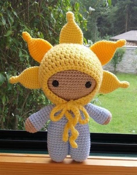 Häkelfieber Big Head Baby Doll Sun In The Sky Crochet Dolls Big