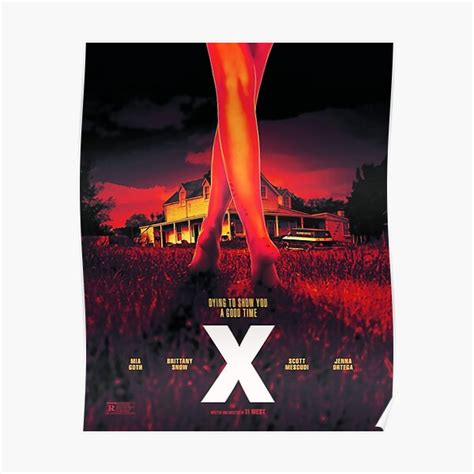 X Horror Thriller Movie 2022 Poster By Krystaljes Redbubble