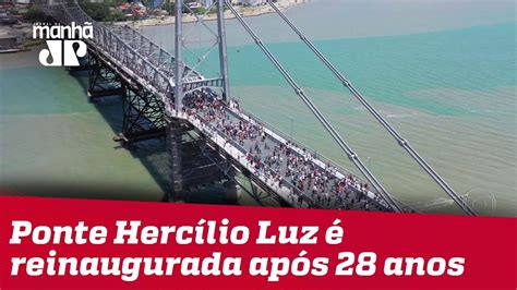 Símbolo de Florianópolis ponte Hercílio Luz é reinaugurada após 28