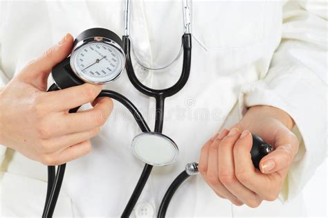 Nurse With Stethoscope Closeup Stock Photo Image 18230530