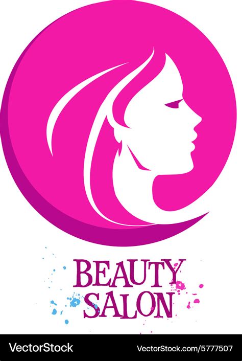 Beautiful Woman Female Logo Design Royalty Free Vector Image