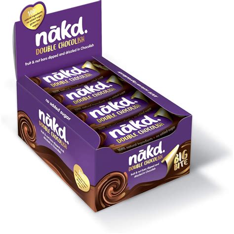 Buy Nakd Double Chocolish Big Bite Fruit Nut Bars Vegan Chocolate Alternative Gluten Free