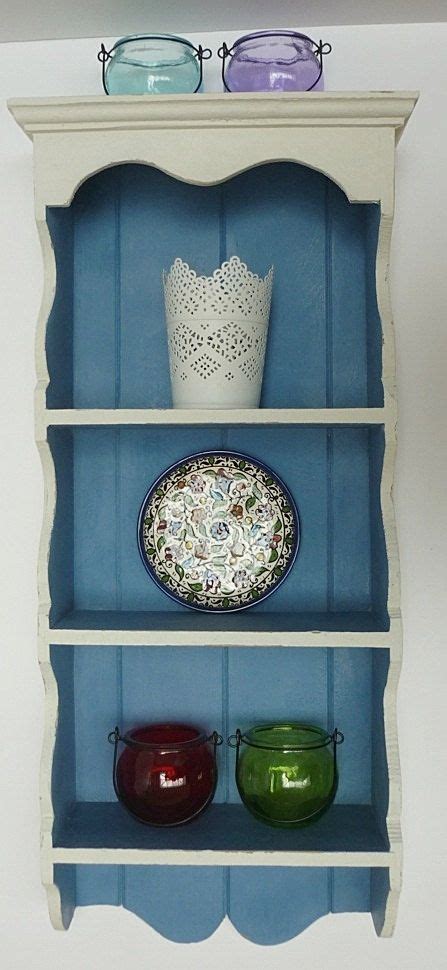 Hand Painted Blue And White Shelf Etsy Uk Annie Sloan Painted