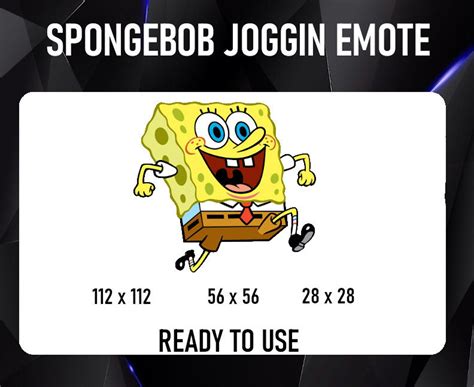 Spongebob Joggin Emote For Twitch Discord Or Youtube Etsy