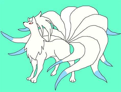 shiny ninetails 02 by deitymoonspirit on deviantart