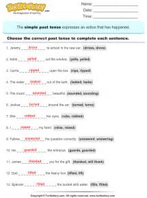 New 541 Simple Past Tense Worksheets For Grade 3 With Answers Tenses