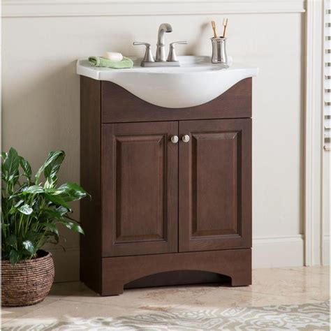 Chelsea 26 In W X 36 In H X 18 In D Bathroom Vanity In Cognac With