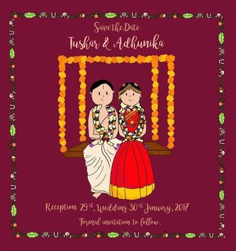 South indian wedding cards and invitations. Ideas We LOVE from 2017 that'll Rule as Top Wedding Trends ...