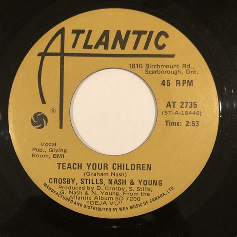 Crosby Stills Nash And Young Teach Your Children Carry On Yellow