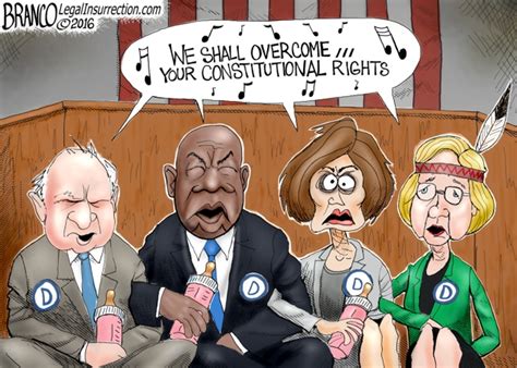 Democrat House Sit In Af Branco Conservative Cartoon