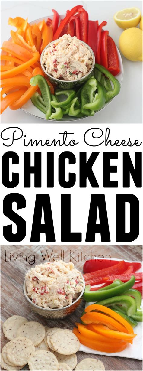 This healthy jalapeño pimento cheese is full of flavor and the perfect summer addition to any spring or summer spread! Pimento Cheese Chicken Salad | Recipe | Chicken salad ...