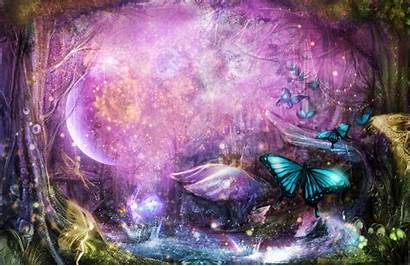 Enchanted Forest Background Fairy Landscapes Wallpapersafari Customization