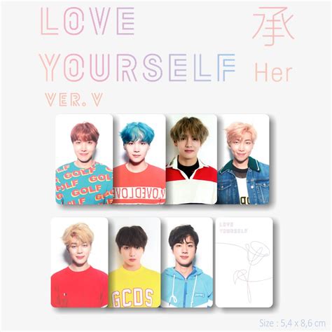 Jual Photocard Bts Love Yourself Her Ver V Indonesiashopee Indonesia
