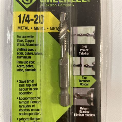 New Greenlee Drilltap Bit 14 20 New Drill Tap Debur Dtap14 20