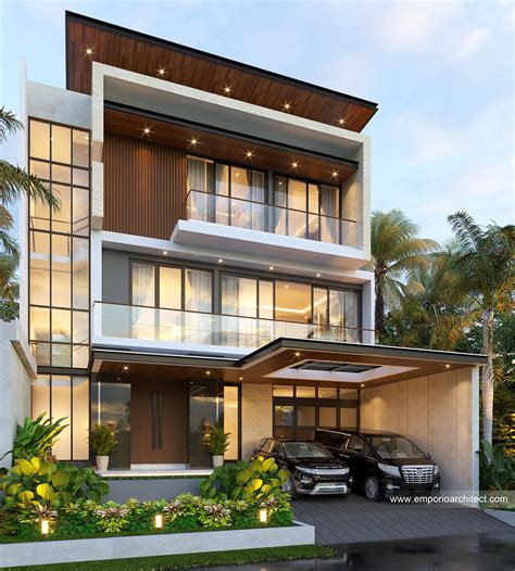 Desain Rumah Modern 3 Lantai Bapak RCK di Kelapa Gading, Jakarta