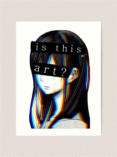 Is This Art Sad Japanese Anime Aesthetic Art Print For Sale By