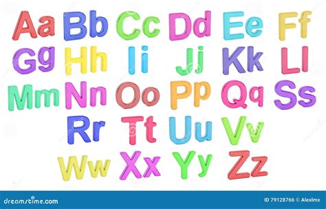 Colored Alphabet Letters Royalty Free Stock Image