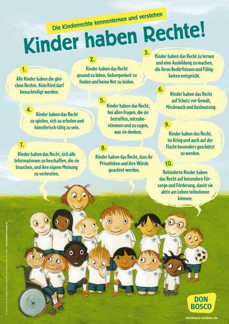 Wir Haben Rechte Die Un Kinderrechte Als Din A1 Plakat Neuheiten Kita Don Bosco Verlag