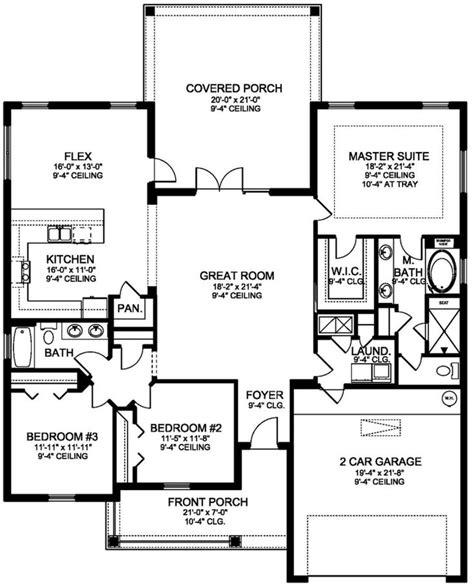 House Plan 3978 00136 Southern Plan 1959 Square Feet 3 Bedrooms 2