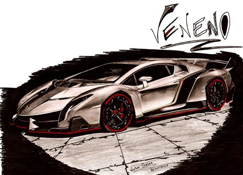 Lamborghini Veneno Drawing At Getdrawings Free Download