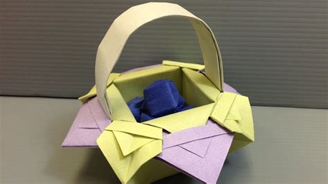 Classic Theme Colorful Projects Origami Basket Youtube