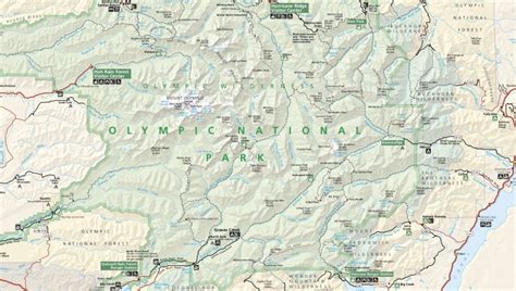 Olympic National Park Map Hike 734