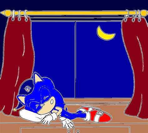 Sleeping Sonic By Tri Shield Collav By Sonicandtailsfan64 On Deviantart