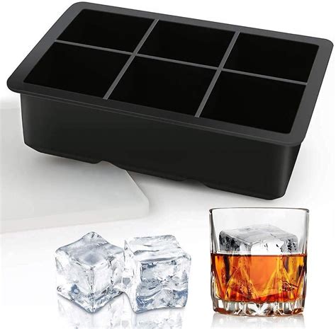 Buy Ciaza Silicone Ice Cube Tray Large Square Ice Maker Easy Release