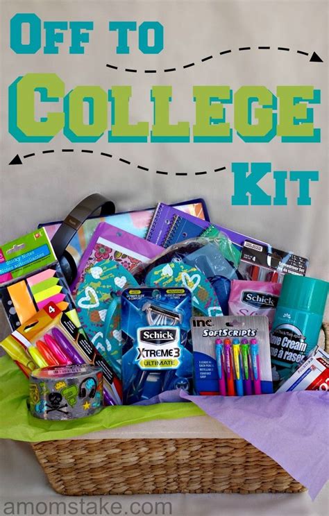 Funny going away gifts for friends. Off to College Kit - A Mom's Take | College gift baskets ...