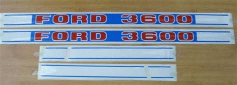 Ford 3600 Tractor Decal Set