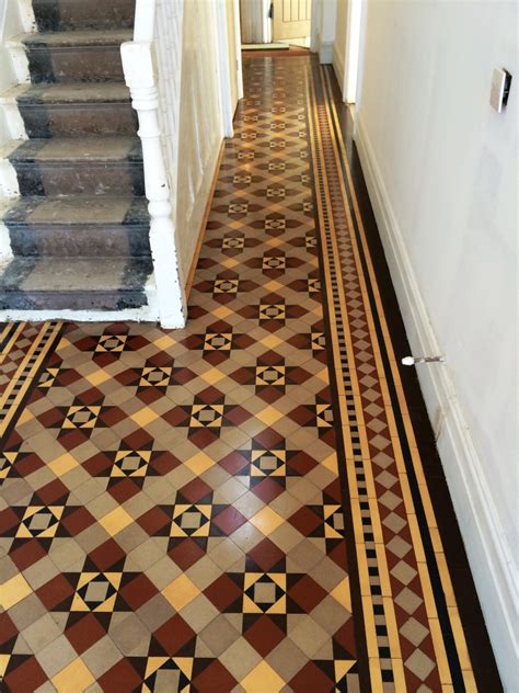 Victorian Tiled Hallway Floor Restored In Holt Wiltshire Tile