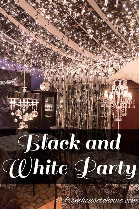 15 black and white party ideas entertaining diva white party decorations black and white