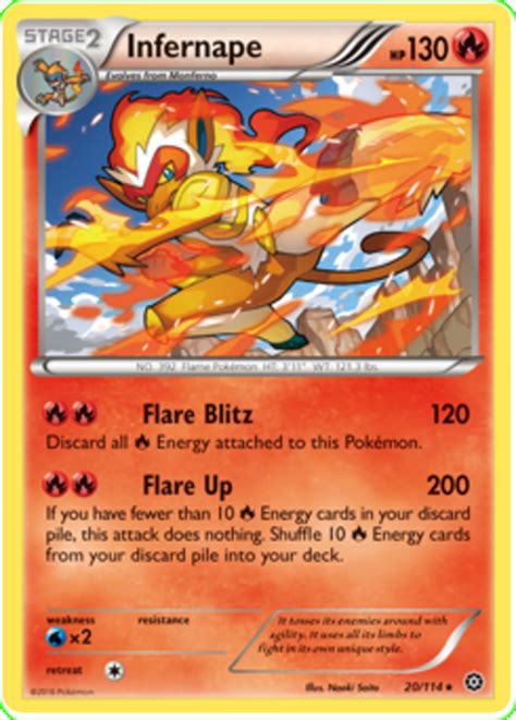 Pokémon card #3 from stormfront scan and price information. Infernape - Steam Siege #20 Pokemon Card