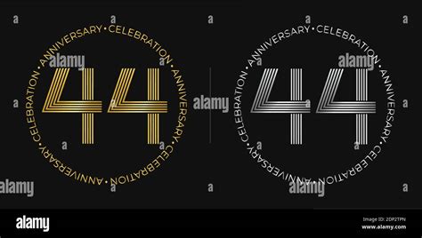 44th Birthday Forty Four Years Anniversary Celebration Banner In