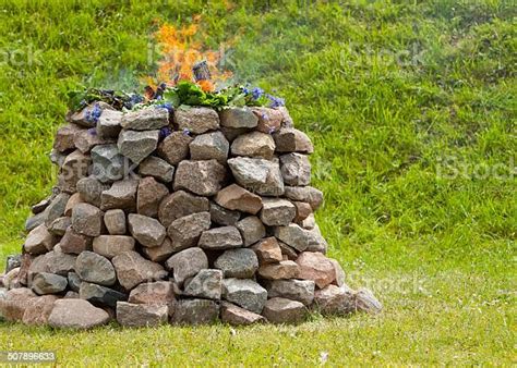 Stone Altar And Fire Pit Stock Photo Download Image Now Istock
