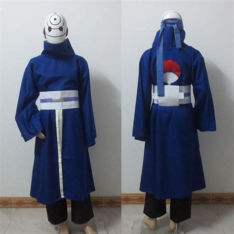 Hot Japan Anime Akatsuki Uchiha Obito Cosplay Costumes Tobi Uniform Set