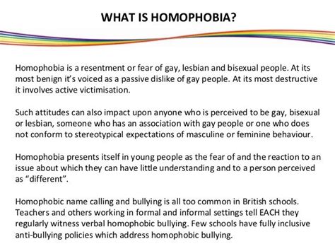 what is homophobia powerpoint
