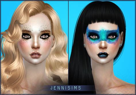 My Sims 4 Blog Halloween Makeup By Jennisims