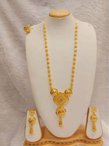 Golden Brass Artificial Necklace Set 19 Inch L At Rs 395 Set In Mumbai