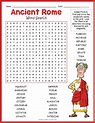 ANCIENT ROME Word Search Puzzle Worksheet Activity - Roman Empire ...