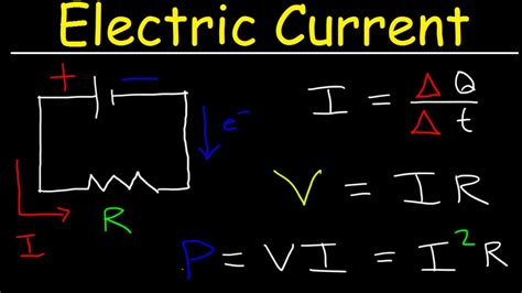 Electric Current And Circuits Explained Ohms Law Charge Power Physics Electricity