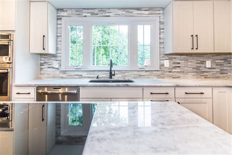 We Love This White Fantasy Granite In This New Kitchen Remodel The