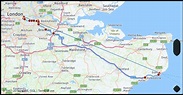 What is the drive distance from London City Great Britain to Dover Kent ...