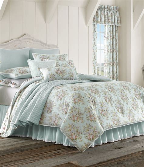 Piper And Wright Haley Lace Trimmed Floral And Striped Comforter Set
