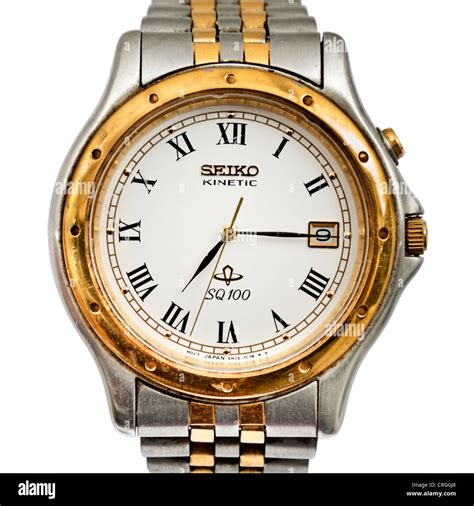 Vintage Seiko Sq100 Kinetic Mens Analogue Wristwatch With Date Stock