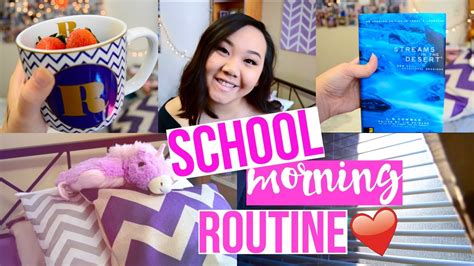 Schoolcollege Morning Routine 2016 Sincerelyrach Youtube
